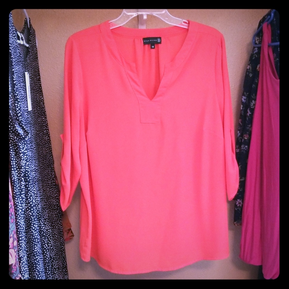 Salmon blouse